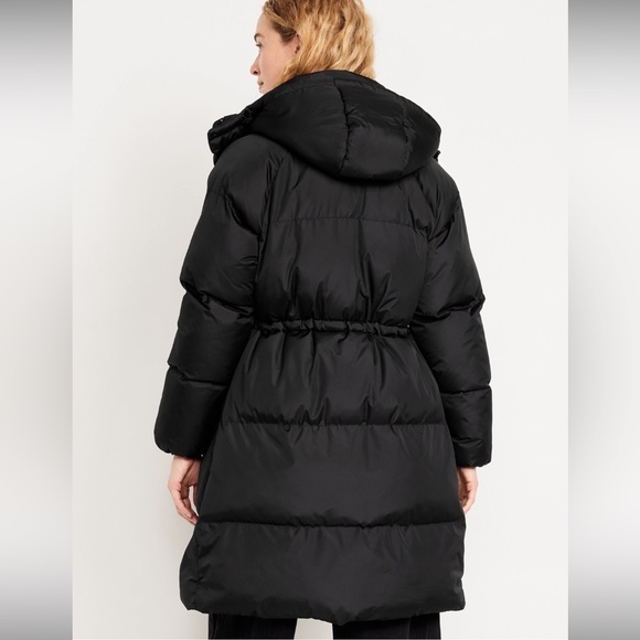 NWT OLD NAVY Water-Resistant Quilted Long Puffer Jacket - Picture 2 of 13